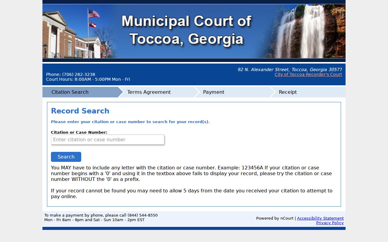 Stephens County city warrant citation or case lookup